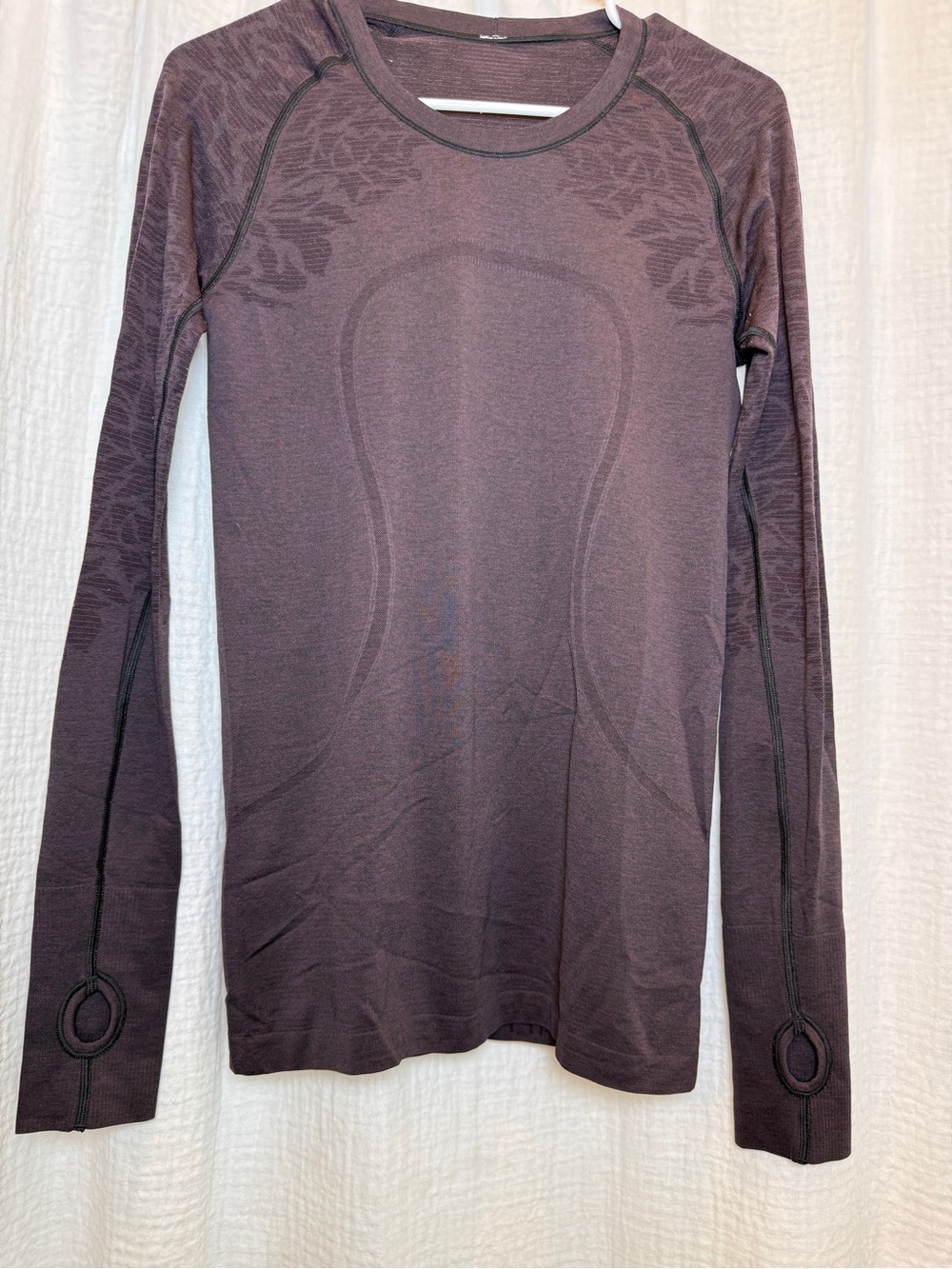 Lululemon Swiftly Tech Long Sleeve Special Edition Floral Jacquard - Plum